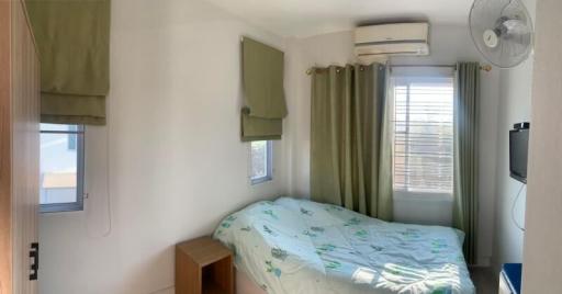 Cozy bedroom with natural light