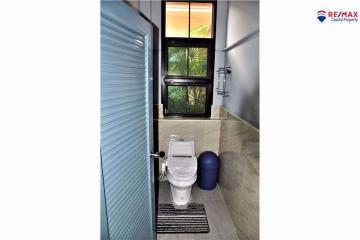 Modern bathroom with natural light