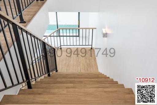 Modern Staircase with Ocean View