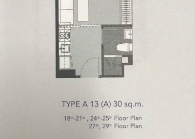 Studio Condo at Rhythm Ekkamai near BTS Ekkamai (ID 511510)