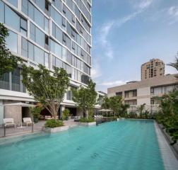 Swimming pool within a residential building