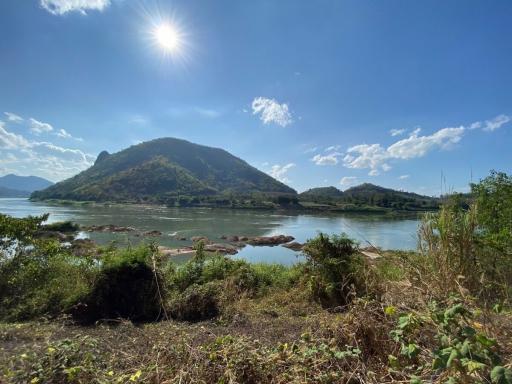 10+ Rai Of Breathtaking Land For Sale With Mekong River Frontage In Bu Hom, Chiang Khan, Loei, Thailand.