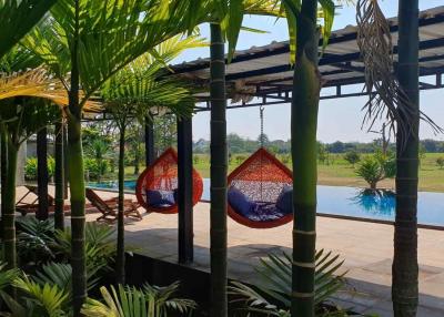 Explore this Exceptional Resort Business for sale in Chiang Mai! Backing onto picturesque rice fields, with 20 villas, seminar facilities, and more. Invest now!