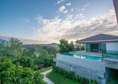 Discover luxury living with this stunning 5-bedroom villa for sale in Nam Phrae. Enjoy breathtaking mountain views and a large pool  Real Estate Chiangmai