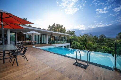 Discover luxury living with this stunning 5-bedroom villa for sale in Nam Phrae. Enjoy breathtaking mountain views and a large pool  Real Estate Chiangmai