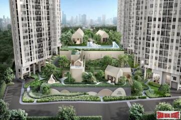 New High-Rise Condo Community with Excellent Facilities and Fully Furnished at Ratchada-Rama 9 - 2 Bed Plus Units