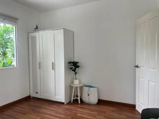 Minimalist bedroom with natural lighting