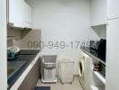 Compact and modern kitchen with appliances included