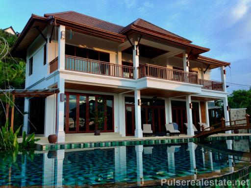 Panoramic Sea View 4-6 Bedroom Pool Villa for Sale in the Nai Harn/Rawai area of Phuket