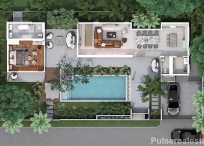 3-Bedroom Pool Villas in Baan Manik, Phuket - Built to Order - 3.5 km from Bluetree Waterpark