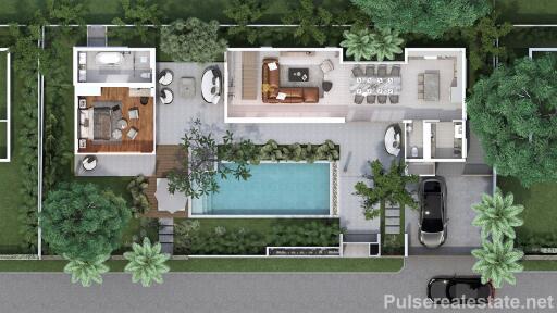 3-Bedroom Pool Villas in Baan Manik, Phuket - Built to Order - 3.5 km from Bluetree Waterpark