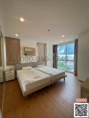 Spacious bedroom with ample natural light