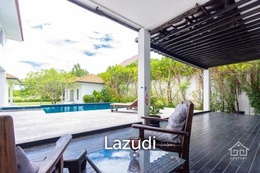 PALM HILLS : 2 Storey house with 6 Bed Bali Style  in big land plot
