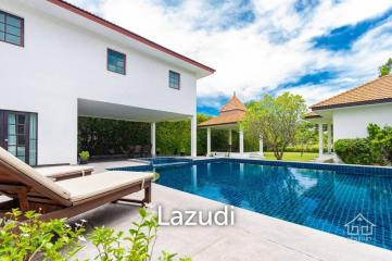 PALM HILLS : 2 Storey house with 6 Bed Bali Style  in big land plot