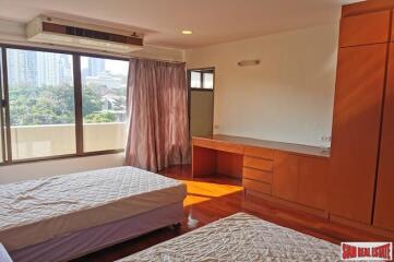 Spacious Three Bedroom Apartment for Rent with Two Balconies in Low Density Building - Phrom Phong