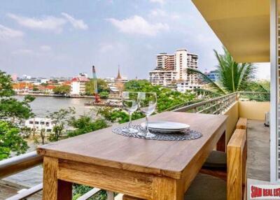 Baan ChaoPhraya Condominium - Large 1+ 1 Bedroom Condo, & Big Balcony with Views of Chao Phraya River for Rent in Krung Thonburi