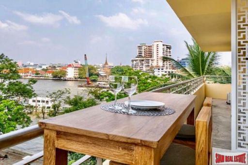 Baan ChaoPhraya Condominium  Large 1+ 1 Bedroom Condo, & Big Balcony with Views of Chao Phraya River for Rent in Krung Thonburi