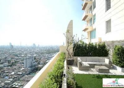 The Empire Place  River and City Views from this Three Bedroom Duplex for Rent in Sathorn