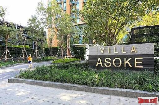 Villa Asoke - Luxury Large One Bedroom for Rent Close to MRT Phetchaburi