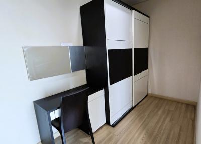 Minimalist bedroom with modern furniture