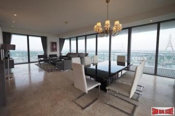The Pano  Exceptional River Views from this Three Bedroom Corner Condo for Rent in Surasak
