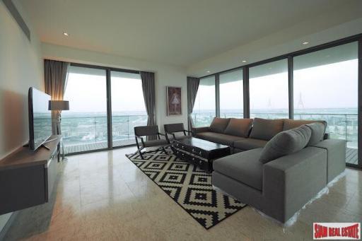 The Pano  Exceptional River Views from this Three Bedroom Corner Condo for Rent in Surasak
