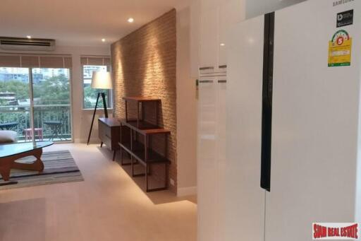 Rain Tree Villa - Recently Renovated Two Bedroom Condo for Rent with Two Balconies in Thong Lo