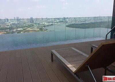 The Breeze Narathiwas-Sathorn - New Two Bedroom Corner Unit with River Views for Rent in Sathorn