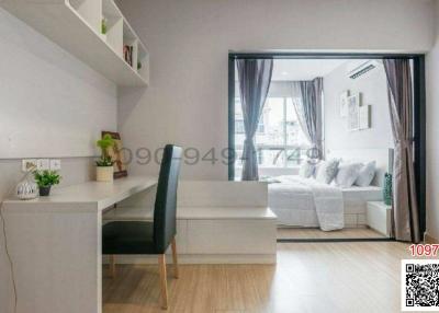 Modern minimalistic living room with abundant natural light