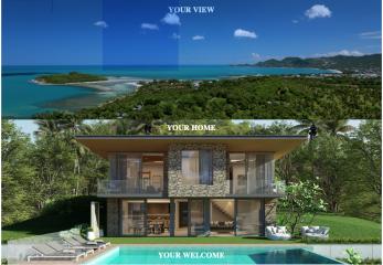 Brand new villa with one of the most beautiful views of Koh Samui