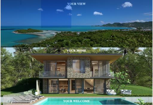 Brand new villa with one of the most beautiful views of Koh Samui