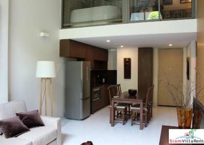 The Siamese Thirty-Nine Condominium  One Bedroom Loft Style Duplex with Garden Views for Rent in Phrom Phong