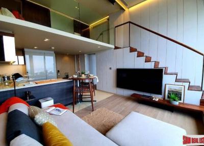 The ESSE Asoke  Contemporary Two Bedroom Loft-Style Duplex for Rent on the 50th Floor