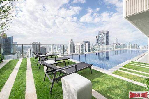 Noble Recole - Newly Completed High-Rise at Sukhumvit 19, Central Asoke - 2 Bed Condo for Rent on 4th Floor with Green Views