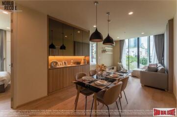 Noble Recole - Newly Completed High-Rise at Sukhumvit 19, Central Asoke - 2 Bed Condo for Rent on 4th Floor with Green Views