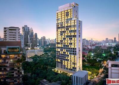 Noble Recole - Newly Completed High-Rise at Sukhumvit 19, Central Asoke - 2 Bed Condo for Rent on 4th Floor with Green Views