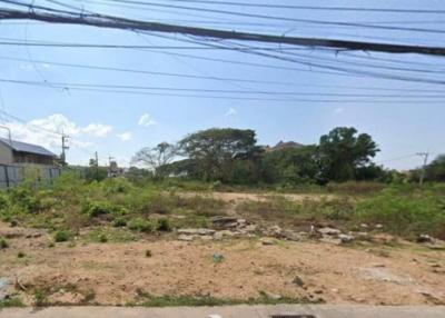 Empty suburban land plot with potential for development