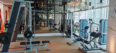 Modern gym with various equipment