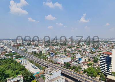 Panoramic cityscape from a high-rise building