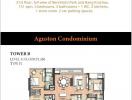 High-rise condominiums with floor plan