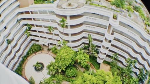 Aerial view of a residential building
