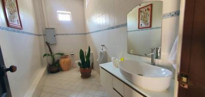 Bright and clean bathroom with modern fixtures