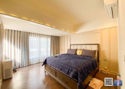 Spacious Bedroom with Ample Lighting and Modern Design