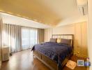 Spacious Bedroom with Ample Lighting and Modern Design