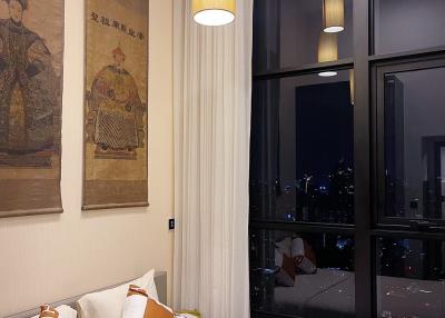 Cozy Bedroom with Modern Decor and City View