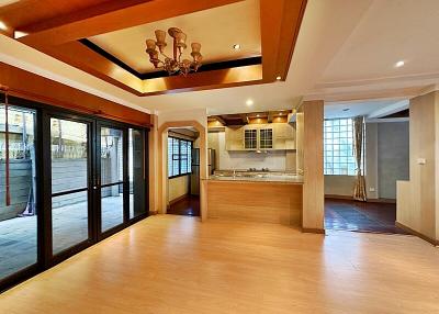 Spacious kitchen with modern appliances and ample natural light