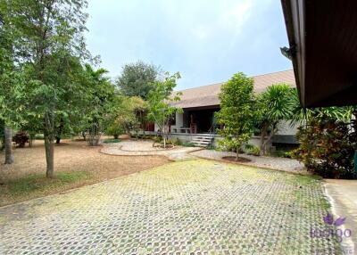 Lovely property with 2 homes on a large plot of land with many fruit trees at Muang Kaew, Mae Rim