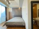 Modern bedroom with en-suite bathroom