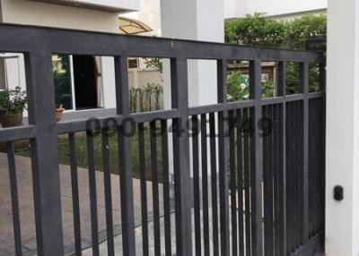 Modern residential gate at the entrance of a home