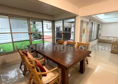 3-Bedrooms single House with garden in secure compound close to Ekkamai BTS